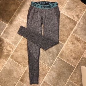 Gymshark FLEX Leggings - Charcoal Marl/Dusky Teal